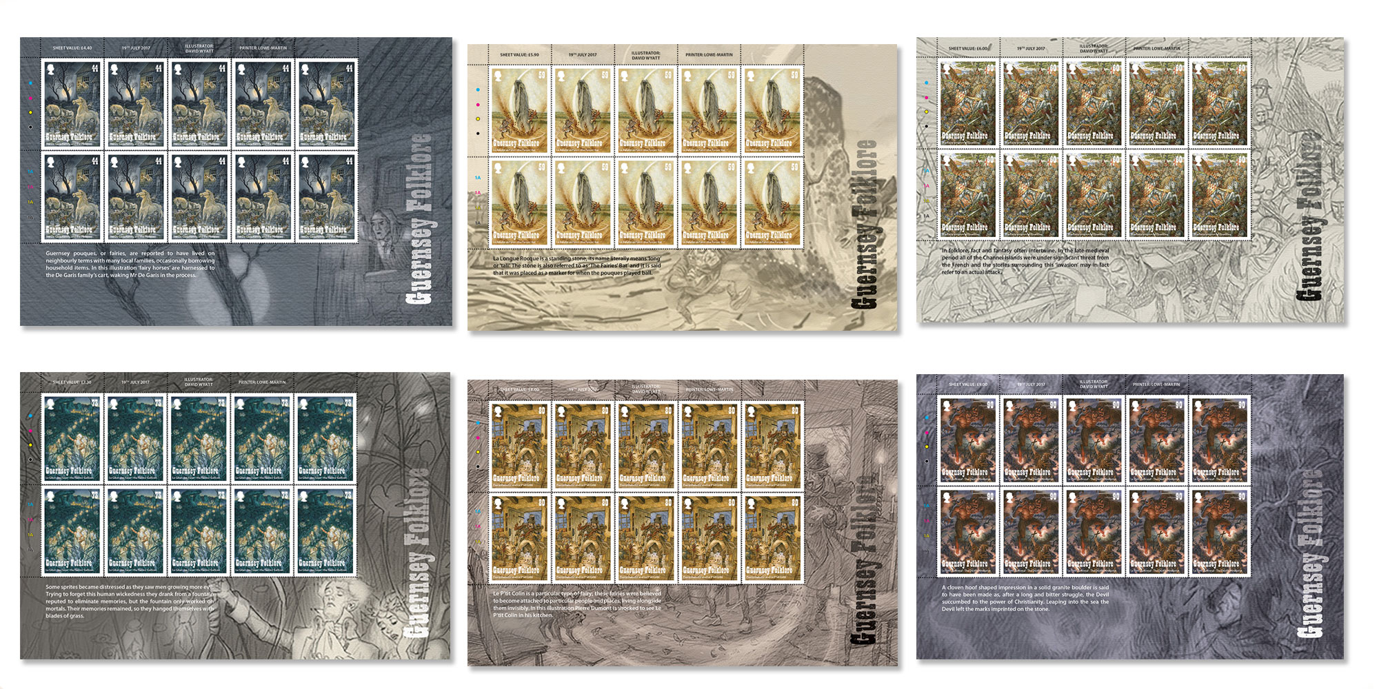Sheets of 10